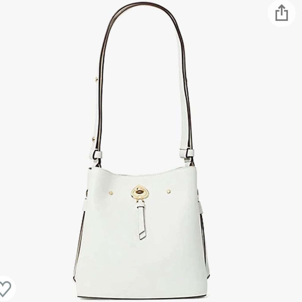 kate spade White Leather Bucket Shoulder Bag - Picture 3 of 16